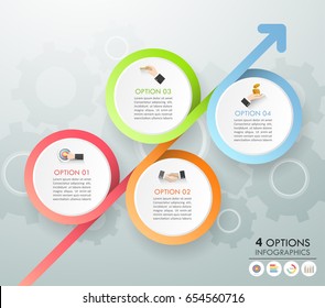 Design template business concept infographic template can be used for workflow layout, diagram, number options, timeline or milestones project.
