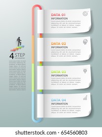 Design template business concept infographic template can be used for workflow layout, diagram, number options, timeline or milestones project.