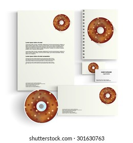 Design template for cafe or bakery