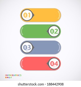Design template / can be used for infographics / numbered banners / graphic or website layout vector