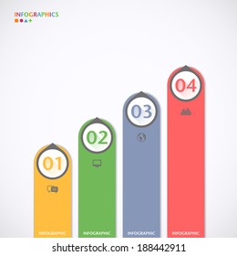 Design template / can be used for infographics / numbered banners / graphic or website layout vector
