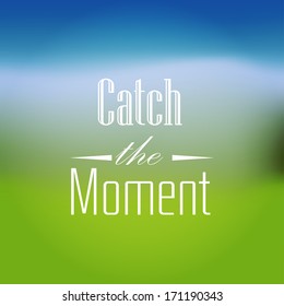 Design Template - Catch The Moment - EPS10