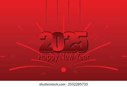 Design template Celebration typography poster, banner or greeting card.Vector illustration of a happy new year banner.Background for the holiday.
Template to embed greetings. Vector illustration