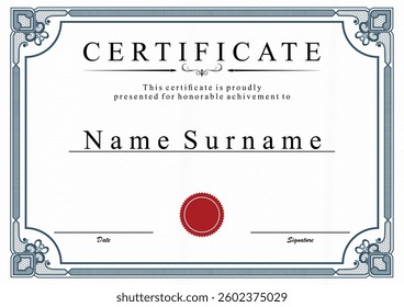 design template certicate of achievement ready to print