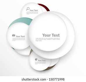 Design template with circles