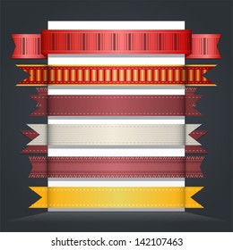 Design template colored lines