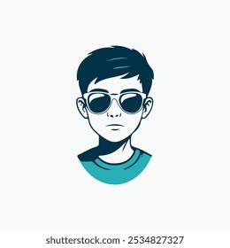 Design template for a 'Cool Kid' logo.