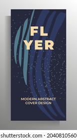 Design template for cover flyer, poster, book, magazine, booklet, catalog. Vector illustration with hand drawn graphic elements.
