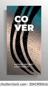 Design template for cover flyer, poster, book, magazine, booklet, catalog. Vector illustration with hand drawn graphic elements.