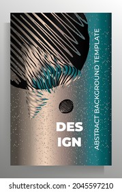 Plantilla de diseño para volante de portada, afiche, libro, revista, folleto, catálogo. Ilustración vectorial con elementos gráficos dibujados a mano.