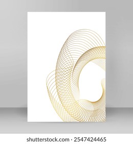 Design template cover for Jewelry, Fashion, Wedding, Beauty, Textile Design for Web-design, Banner, Presentation, package. Icon, Logo, and Background made of Circular Dots, Lines, and Spirals. Holyday