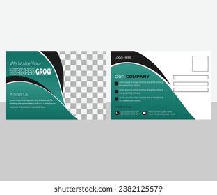 "Design Template for a Creative Postcard".