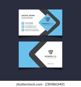 Design Template of Creative and professional business card, Clean visiting card, Contact card and Name card