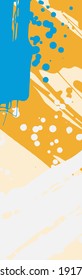 Design template. Design element. Summer background. Abstract grunge banner texture. Brush background. Simple surface pattern design. Grunge abstract pattern. Ink splatter.