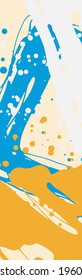 Vorlage entwerfen. Design-Element. Sommerhintergrund. Abstrakte farbige Banner-Textur. Brush-Hintergrund. Einfaches Oberflächenmuster-Design. Grunge abstraktes Muster. Tintenfleck.