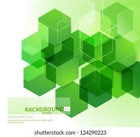 Design Template - eps10 Abstract Hexagonal Shapes Background