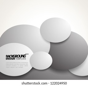 Design Template - eps10 Abstract Semi-Circles Background