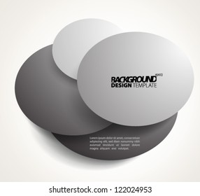 Design Template - eps10 Abstract Semi-Circles Background