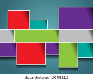 Design Template - eps10 Abstract Squares Background