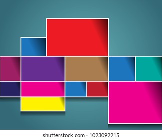 Design Template - eps10 Abstract Squares Background