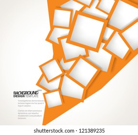 Design Template - eps10 Abstract Squares Background