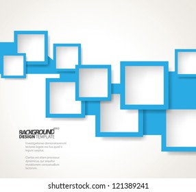 blue square design