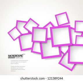 Design Template - eps10 Abstract Squares Background