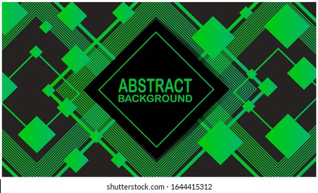 Design Template - eps10 Abstract Squares green Background