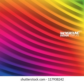 Design Template - eps10 Abstract Wave Lines Background