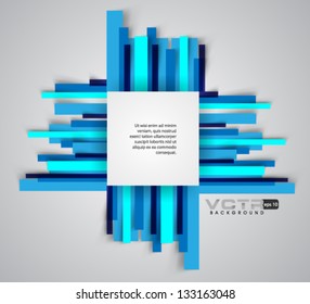 Design Template - eps10 Blue Lines Modern Design Background