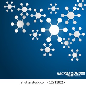 Design Template - eps10 Floating Connected Circles