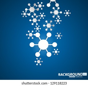 Design Template - eps10 Floating Connected Circles