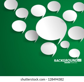 Design Template - eps10 Floating Speech Bubble Background