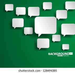 Design Template - eps10 Floating Speech Bubble Background