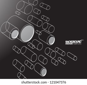 Design Template - eps10 Geometric Circles Background