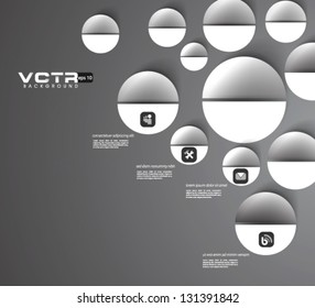 Design Template - eps10 Geometric Circles Modern Design Background