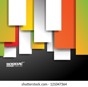 Design Template - eps10 Geometric Rectangles Background