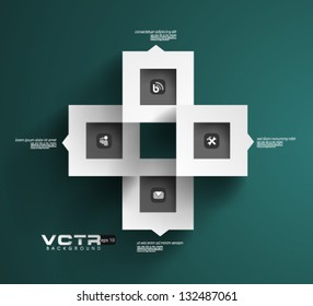 Design Template - eps10 Geometric Squares Modern Design Background