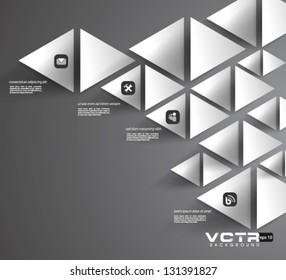 Design Template - eps10 Geometric Triangles Modern Design Background