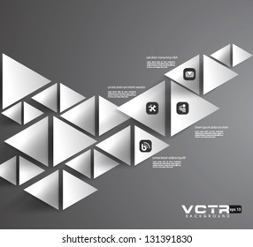 Design Template - eps10 Geometric Triangles Modern Design Background