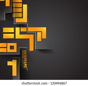 Design Template - eps10 Glossy Geometric Background
