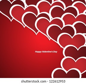Design Template - eps10 Heart for Valentine's Day Background
