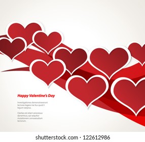 Design Template - eps10 Heart for Valentine's Day Background