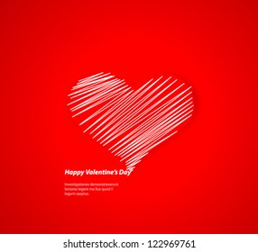 Design Template - eps10 Heart for Valentines Day Background