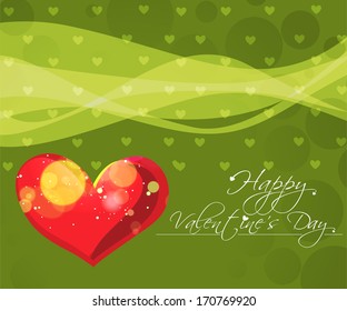 Design Template - eps10 Heart for Valentine's Day Background