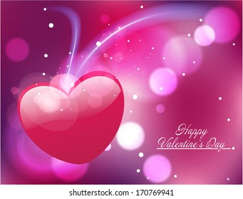 Design Template - eps10 Heart for Valentine's Day Background