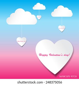 Design Template - eps10 Heart for Valentines Day Background