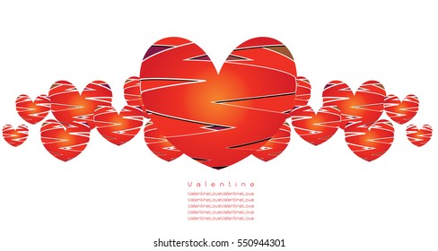 Design Template - eps10 Heart for Valentines Day Background.
