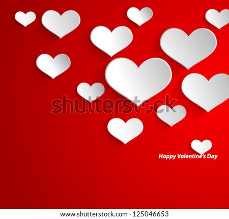 Design Template - eps10 Heart for Valentines Day Background