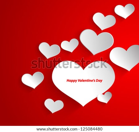 Design Template - eps10 Heart for Valentines Day Background
